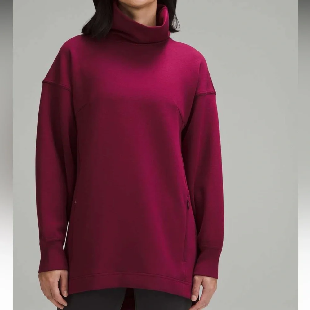 Lululemon Modal-Blend Turtleneck Tunic Deep Luxe Size 6